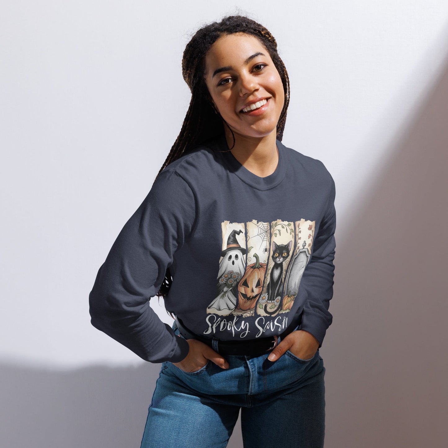 Spooky Season Halloween Long Sleeve Shirt - f9artist