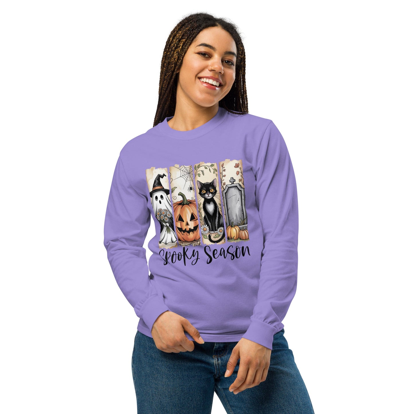 Spooky Season Halloween Long Sleeve Shirt - f9artist