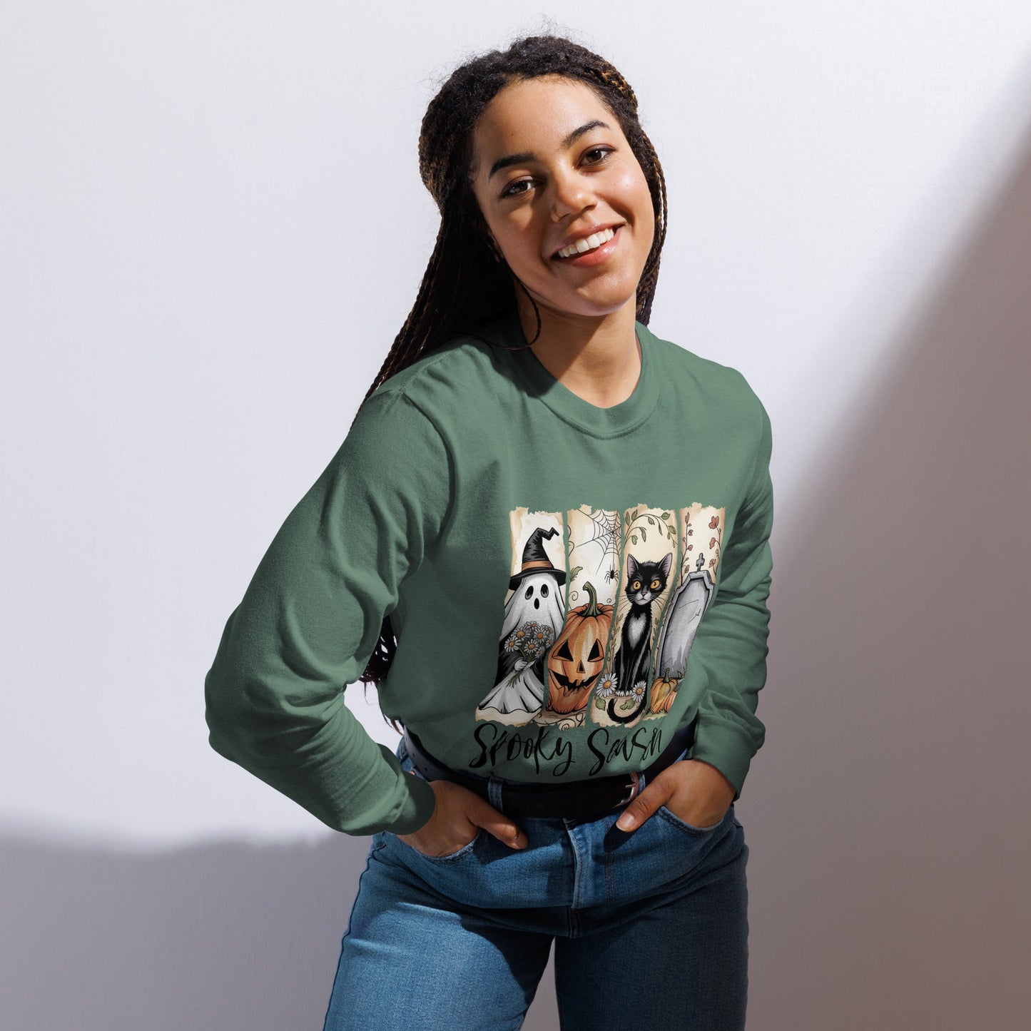Spooky Season Halloween Long Sleeve Shirt - f9artist