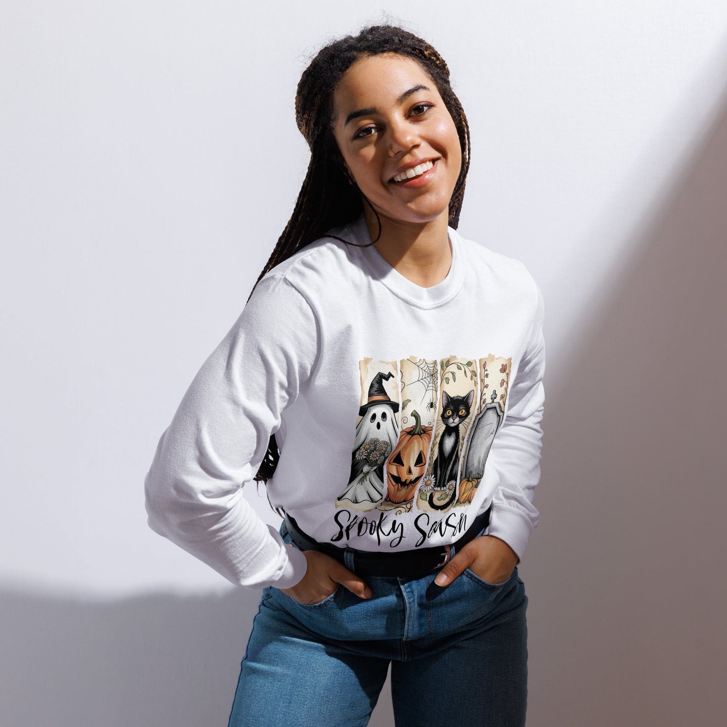 Spooky Season Halloween Long Sleeve Shirt - f9artist