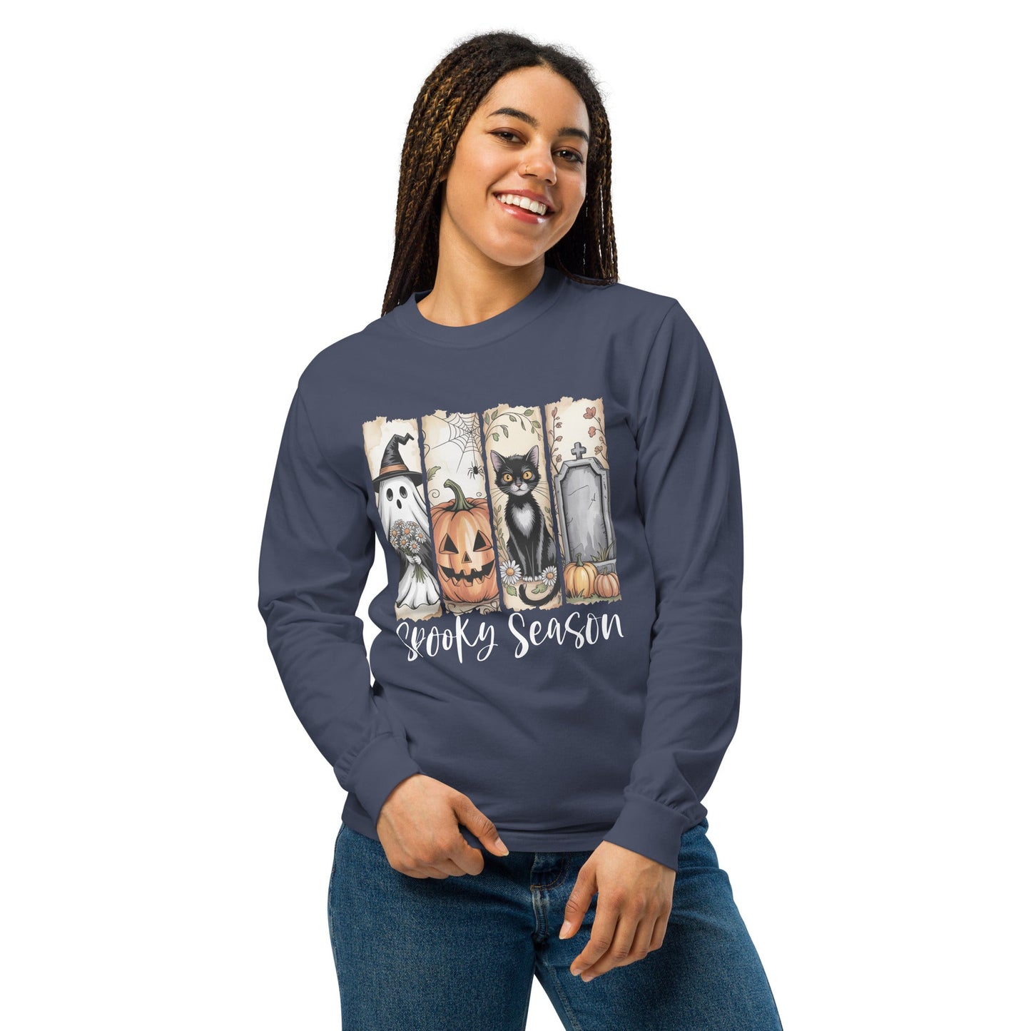 Spooky Season Halloween Long Sleeve Shirt - f9artist