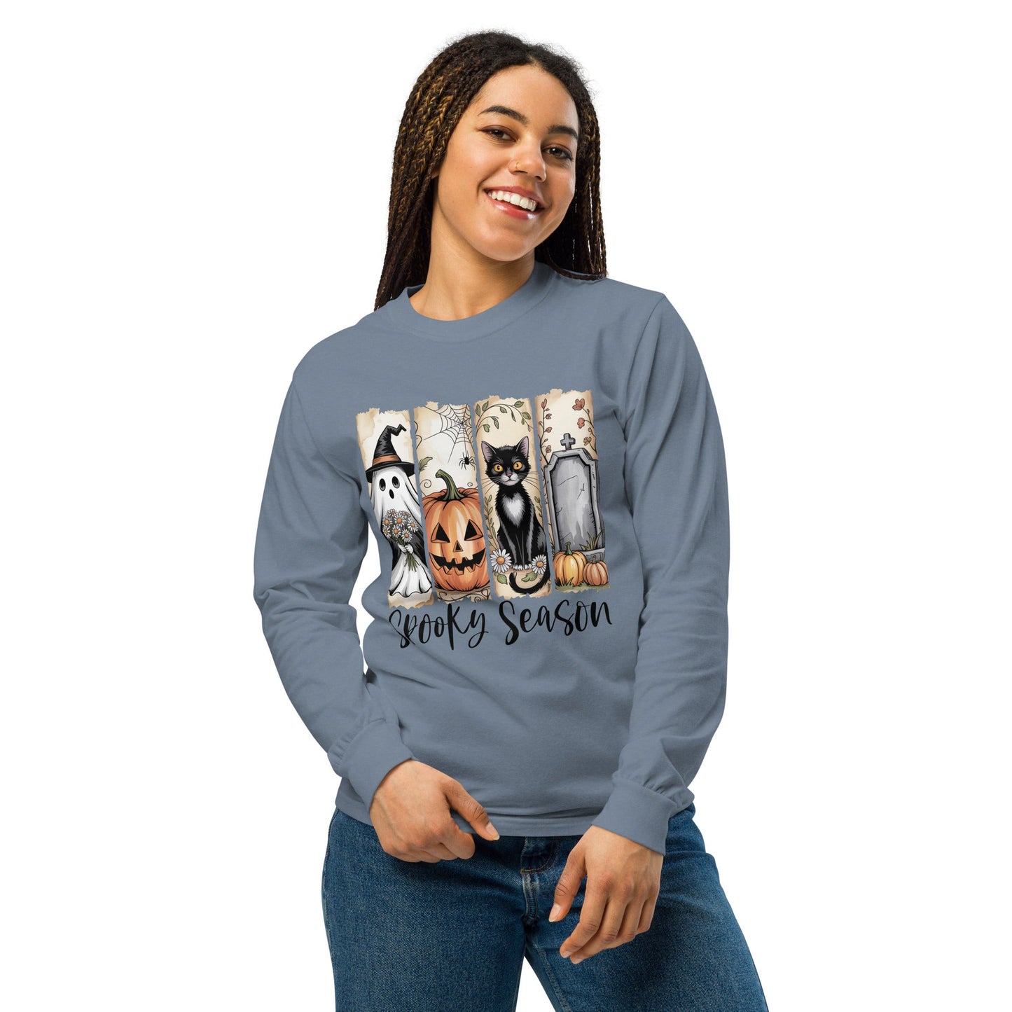 Spooky Season Halloween Long Sleeve Shirt - f9artist