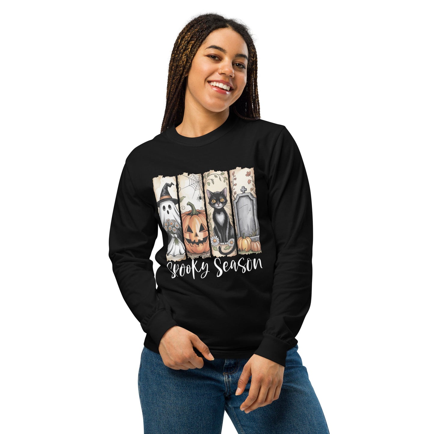 Spooky Season Halloween Long Sleeve Shirt - f9artist