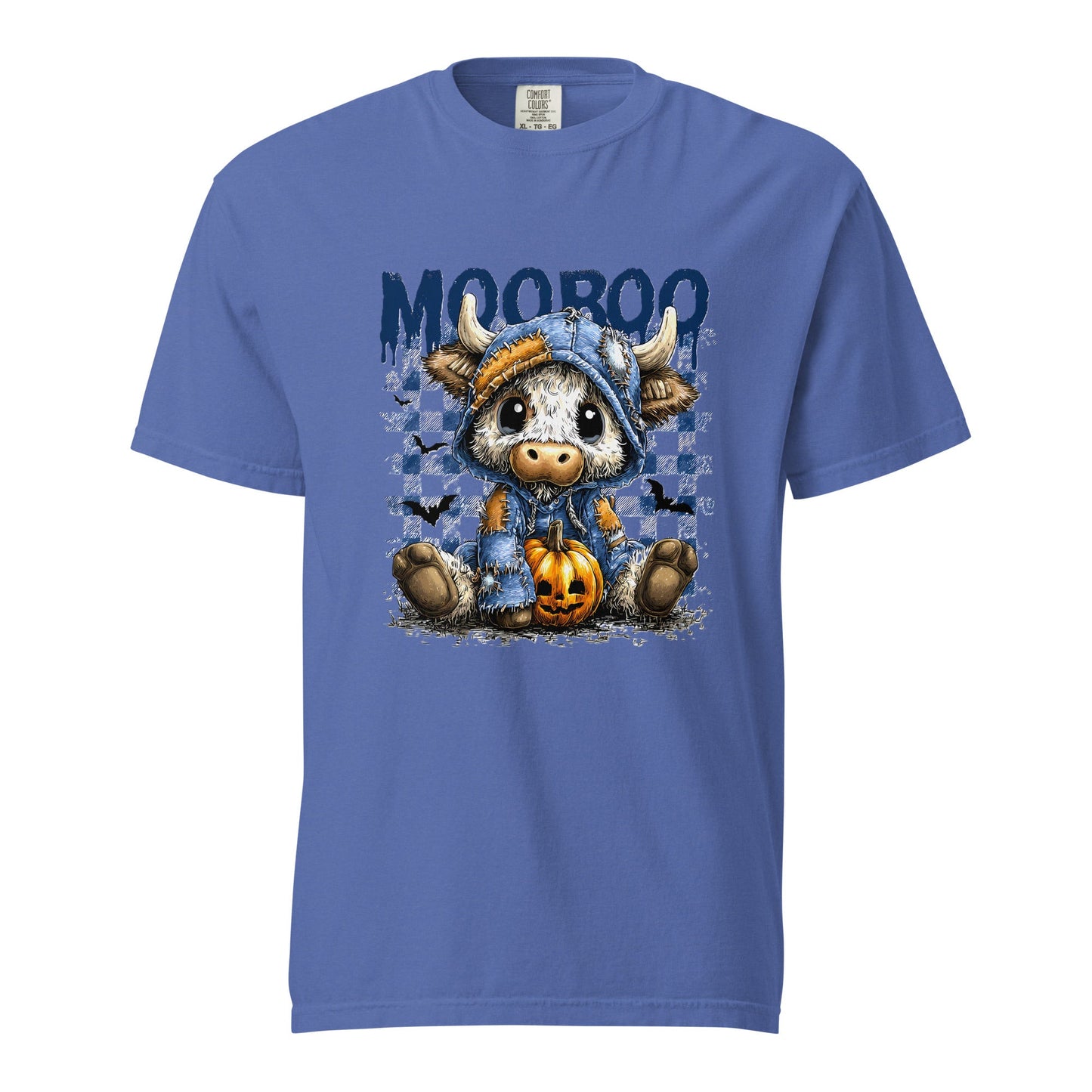 Spooky Squad Halloween Unisex T-Shirt – Cute Cow Ghost Graphic Tee for October Parties - f9artist