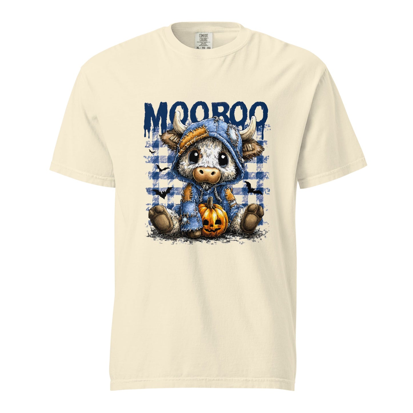 Spooky Squad Halloween Unisex T-Shirt – Cute Cow Ghost Graphic Tee for October Parties - f9artist