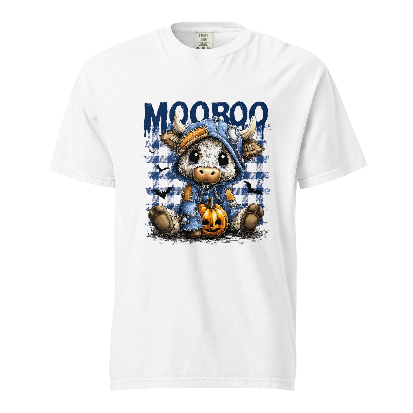 Spooky Squad Halloween Unisex T-Shirt – Cute Cow Ghost Graphic Tee for October Parties - f9artist