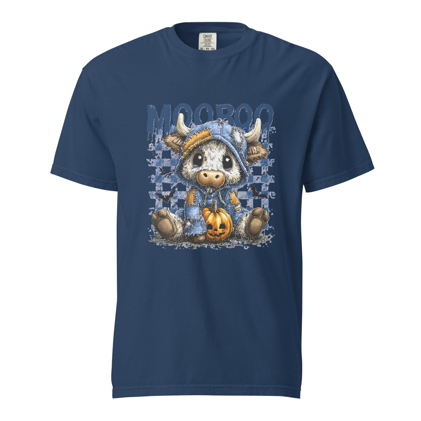 Spooky Squad Halloween Unisex T-Shirt – Cute Cow Ghost Graphic Tee for October Parties - f9artist