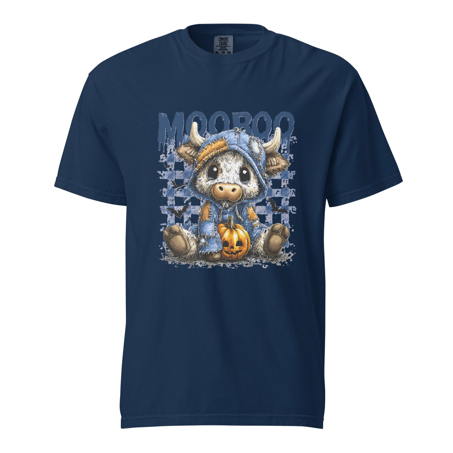 Spooky Squad Halloween Unisex T-Shirt – Cute Cow Ghost Graphic Tee for October Parties - f9artist