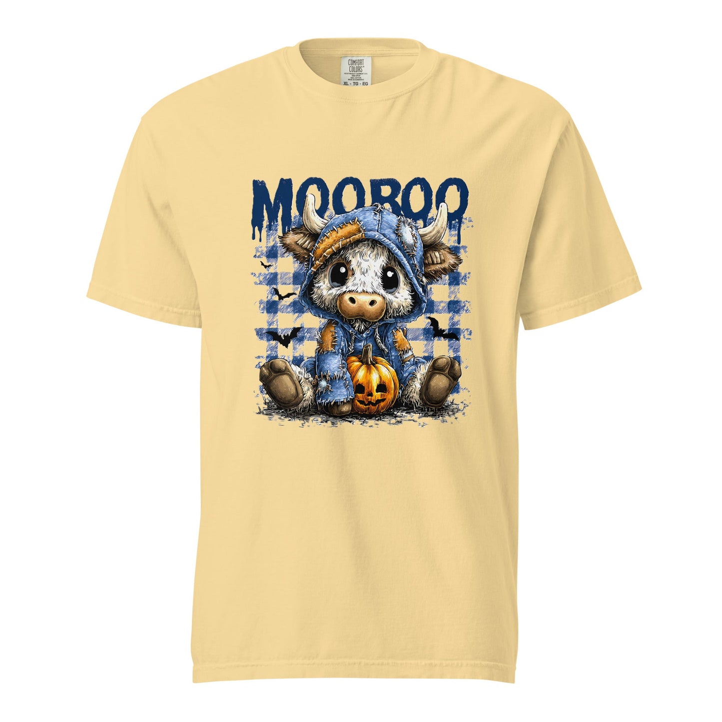 Spooky Squad Halloween Unisex T-Shirt – Cute Cow Ghost Graphic Tee for October Parties - f9artist