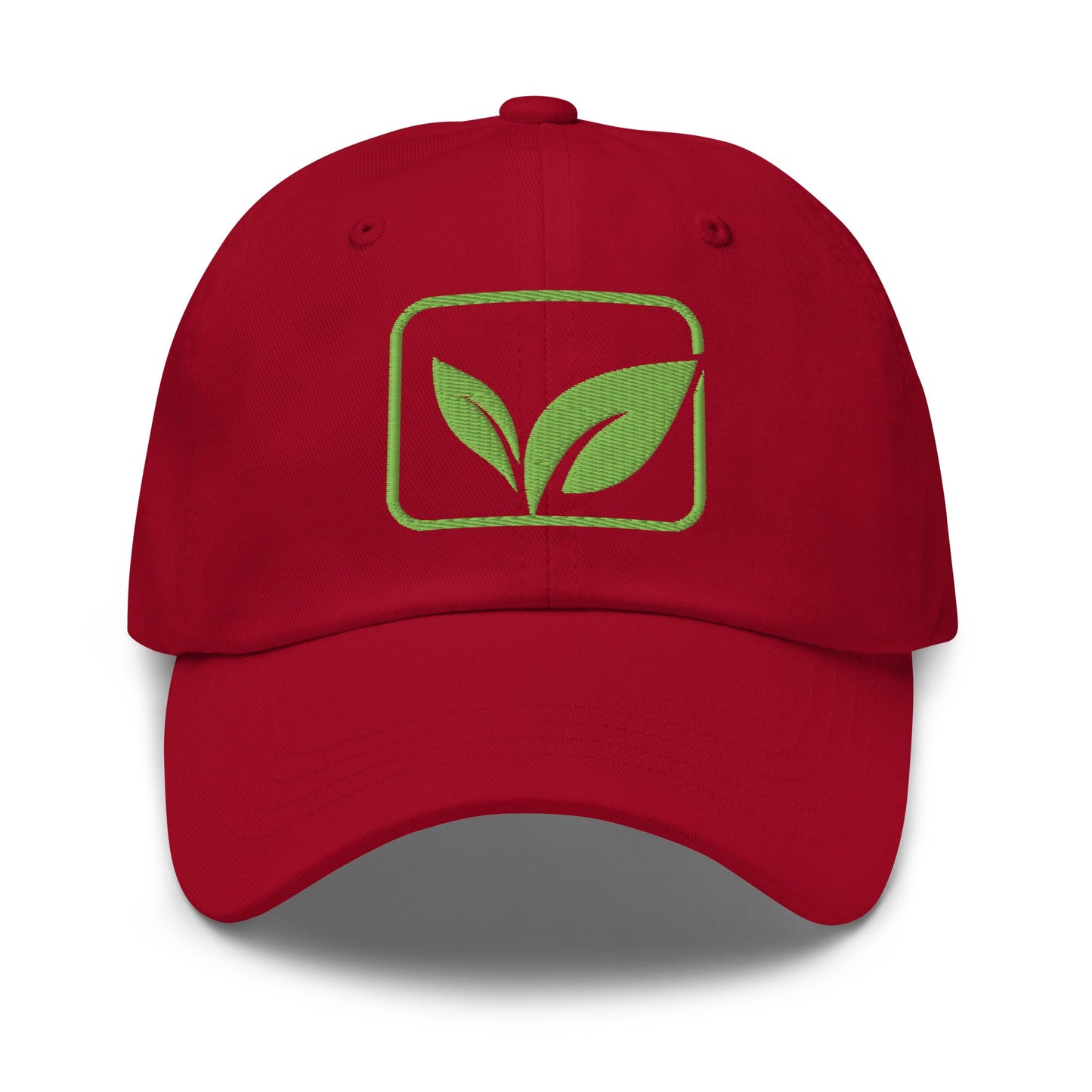 Stay Grounded ⏐ Embroidered Leaf Classic Dad Hat - f9artist
