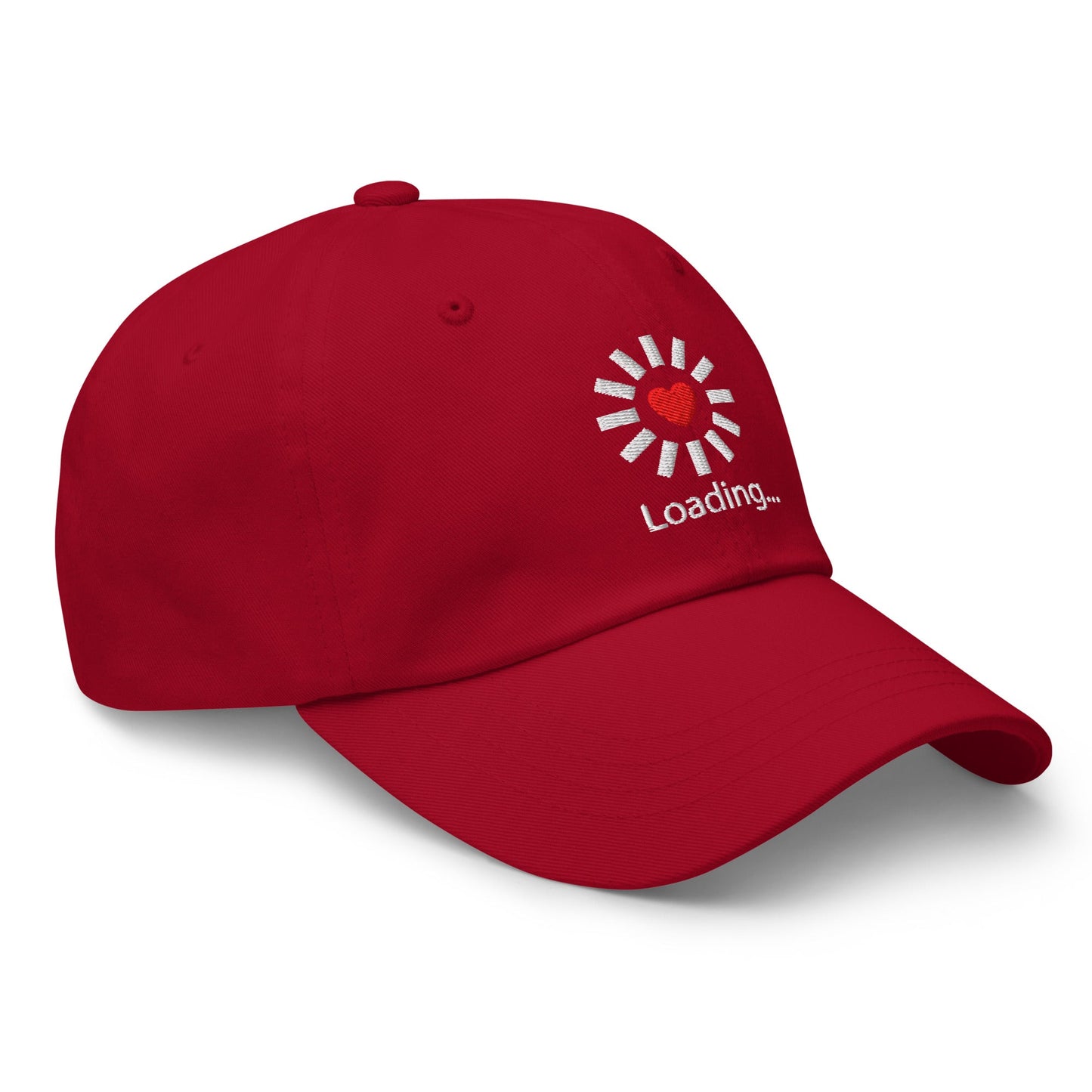Still Loading… Love Inside ⏐ Minimal Heart Embroidered Classic DadHat - f9artist