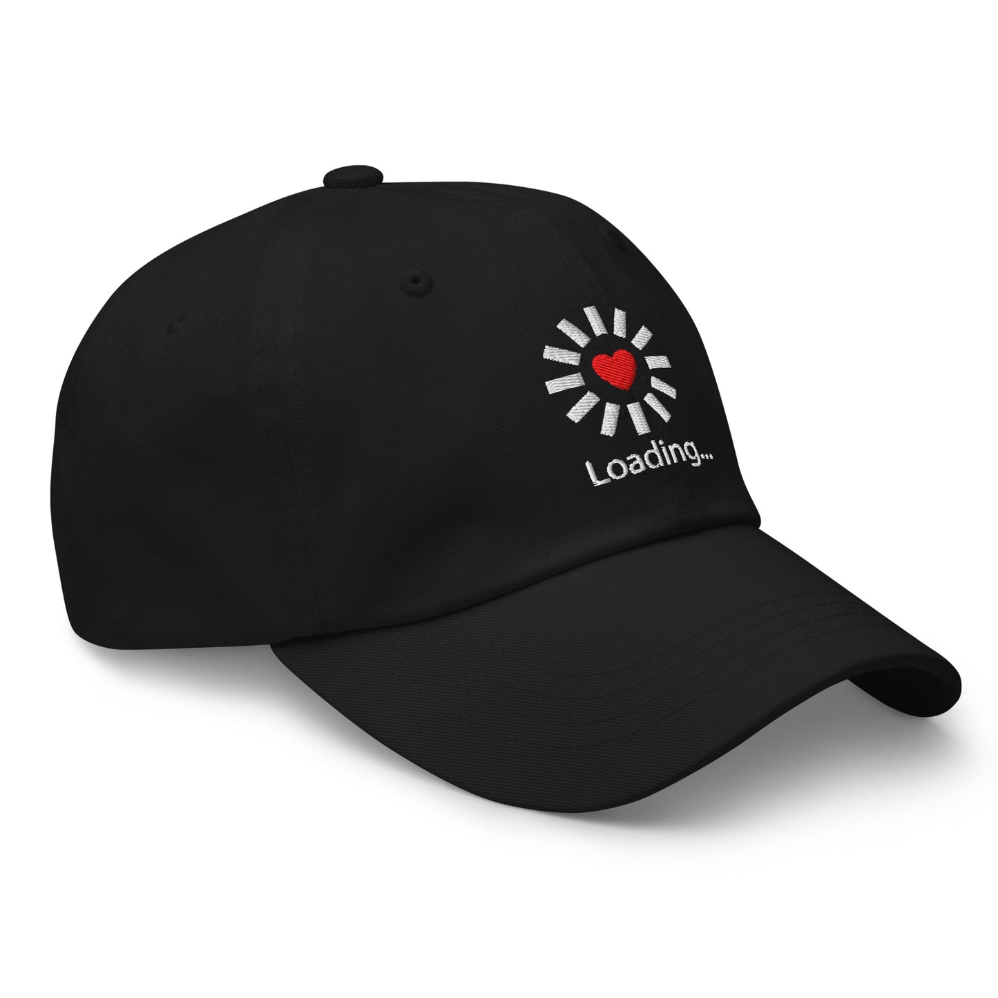 Still Loading… Love Inside ⏐ Minimal Heart Embroidered Classic DadHat - f9artist