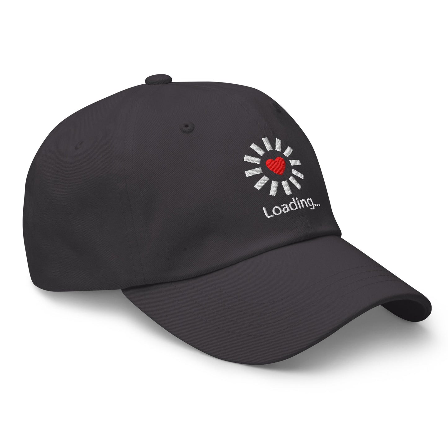 Still Loading… Love Inside ⏐ Minimal Heart Embroidered Classic DadHat - f9artist