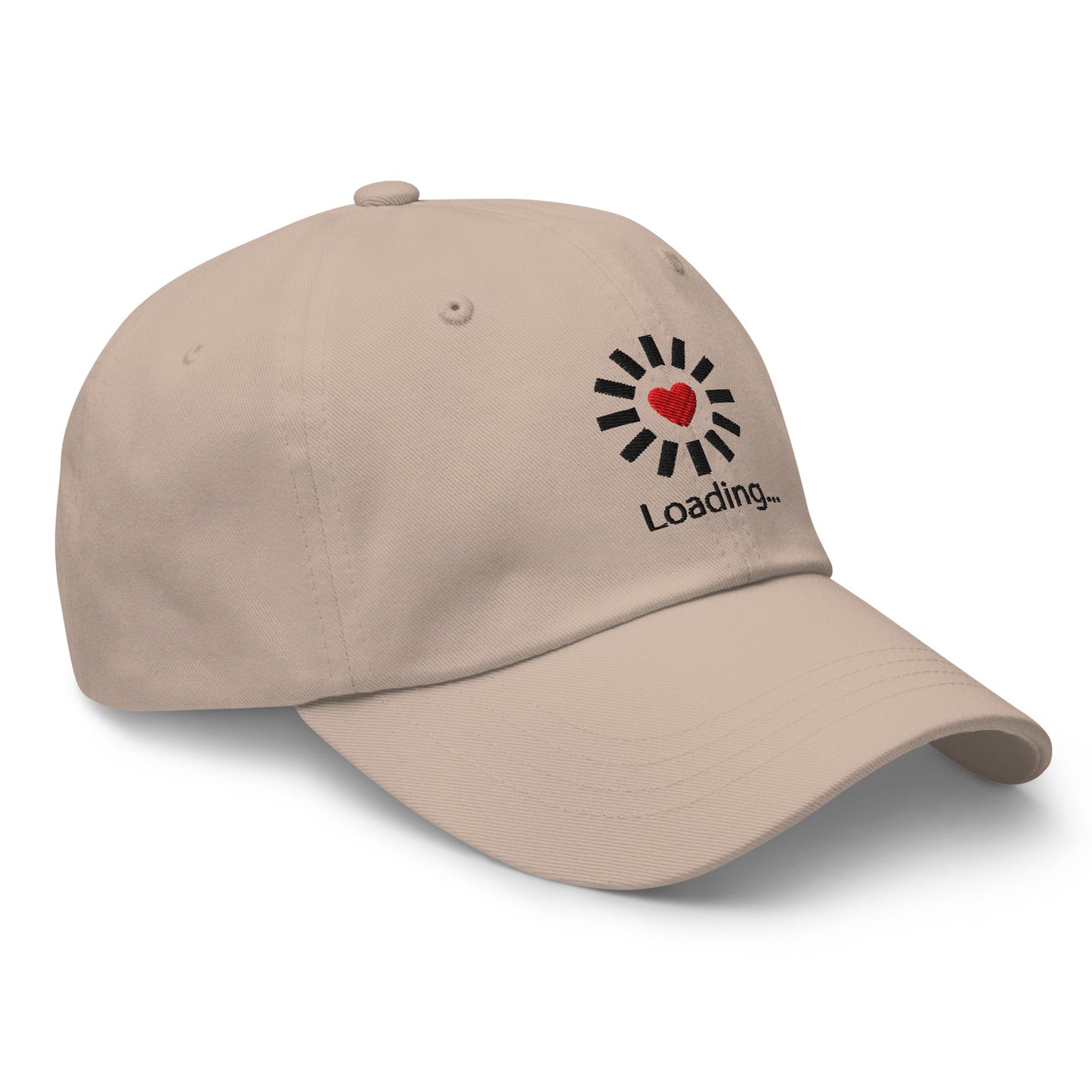 Still Loading… Love Inside ⏐ Minimal Heart Embroidered Classic DadHat - f9artist