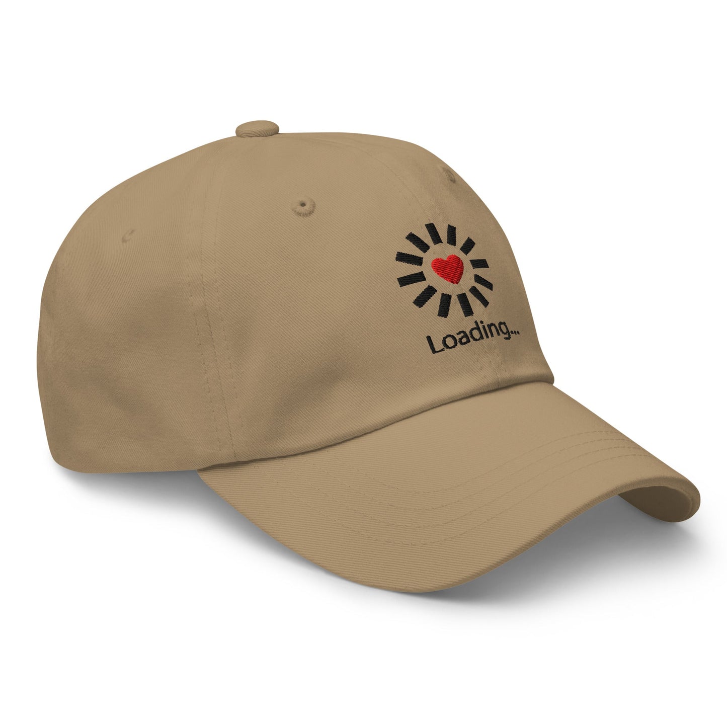 Still Loading… Love Inside ⏐ Minimal Heart Embroidered Classic DadHat - f9artist