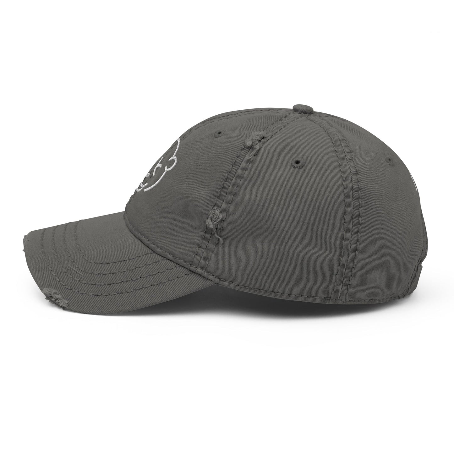 Teddy Distressed Dad Hat - Stylish and Comfortable