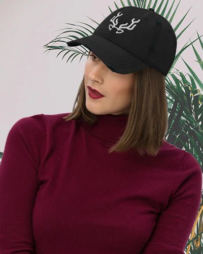 Distressed Dad Hat - f9artist