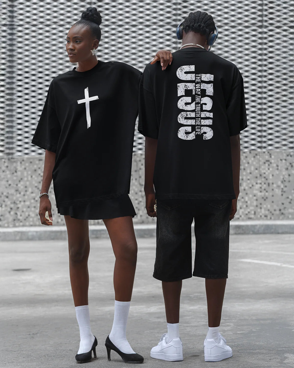 Unisex Organic Oversized High Neck T-Shirt - f9artist