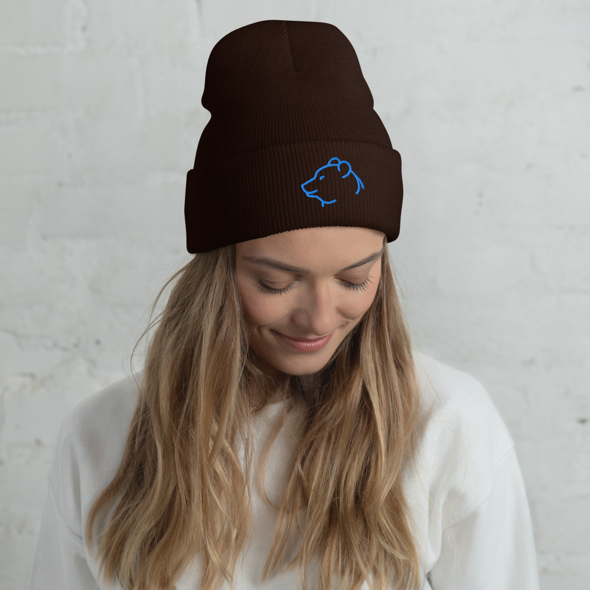 Bear Spirit Cuffed Beanie – Bold, Calm & Fearless - f9artist