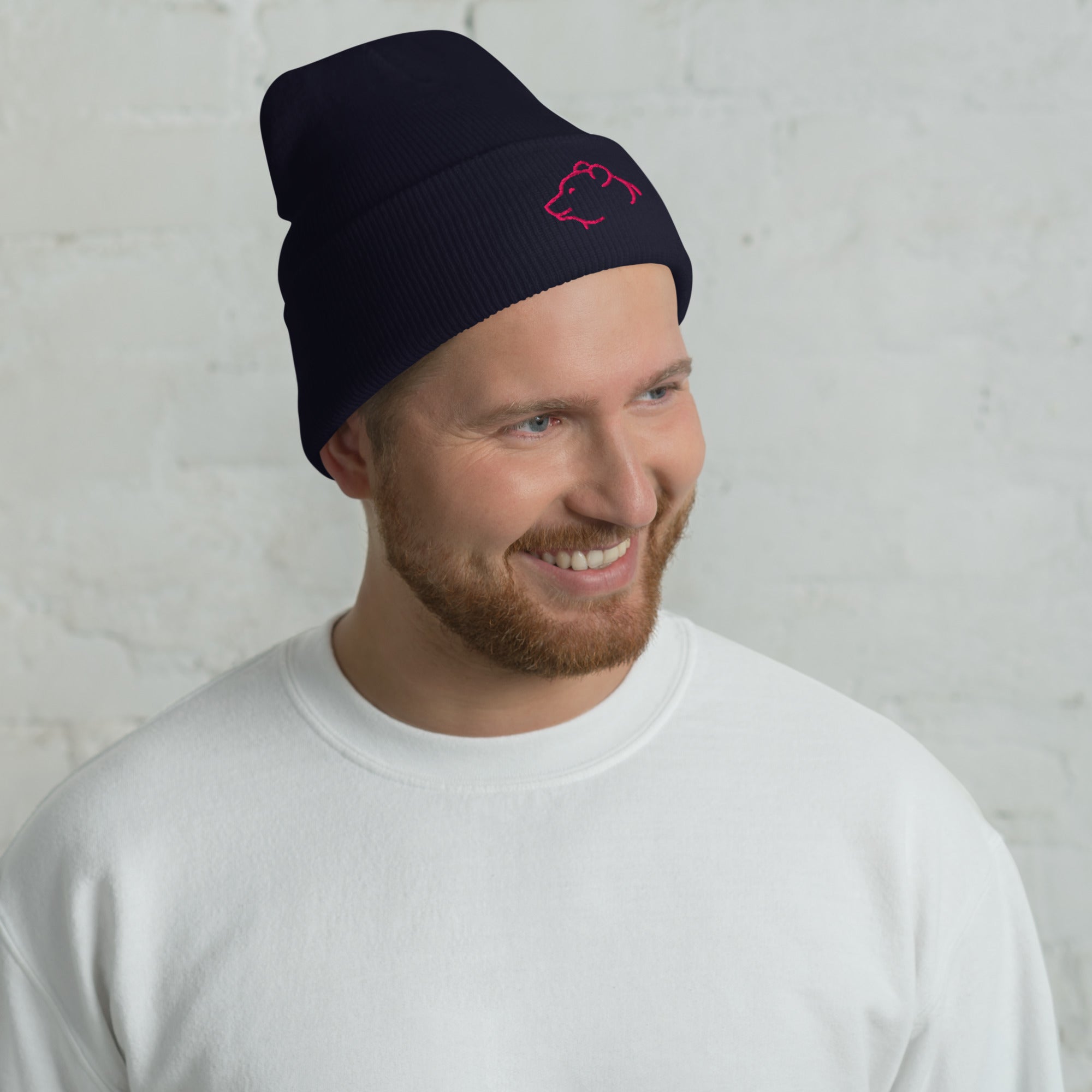 Bear Spirit Cuffed Beanie – Bold, Calm & Fearless - f9artist