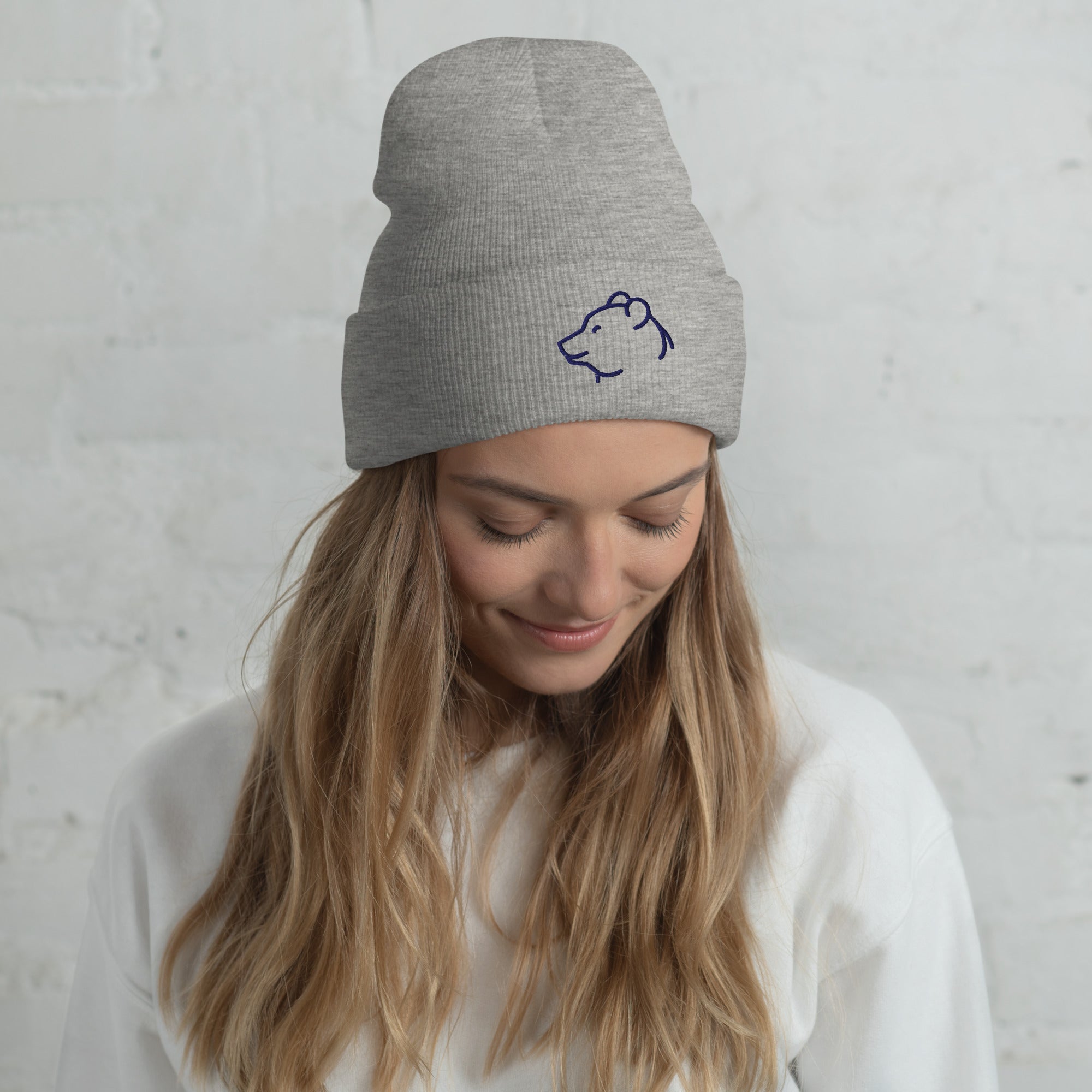 Bear Spirit Cuffed Beanie – Bold, Calm & Fearless - f9artist