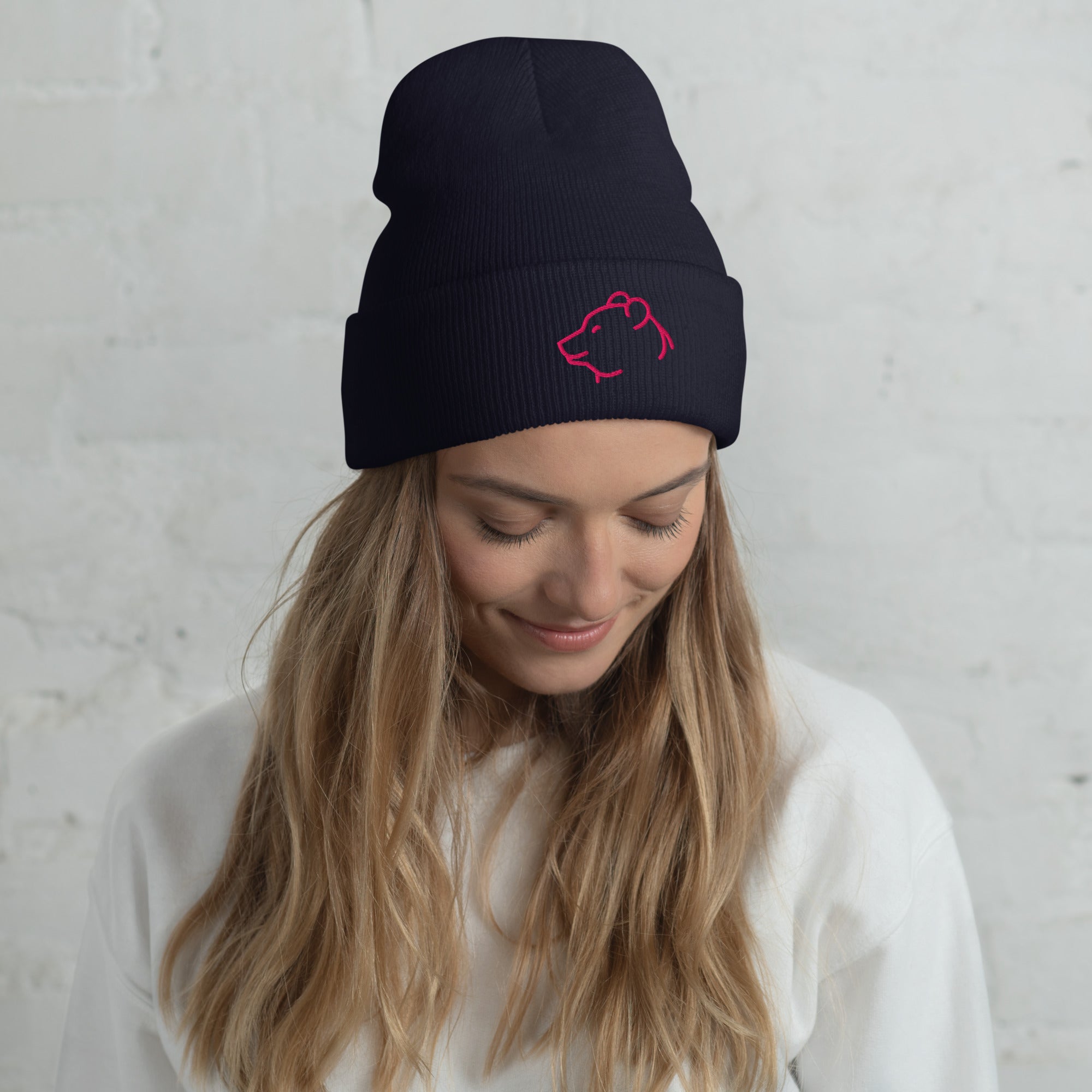 Bear Spirit Cuffed Beanie – Bold, Calm & Fearless - f9artist