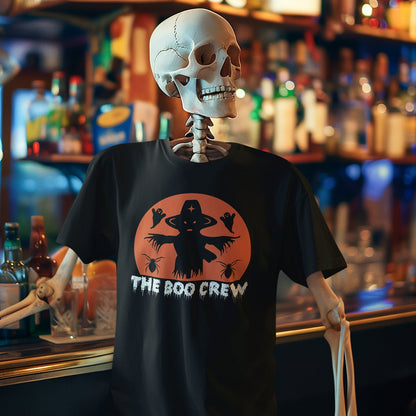 Boo Crew Halloween Unisex T-Shirt | Funny Spooky Graphic Tee for October & Costume Parties - f9artist