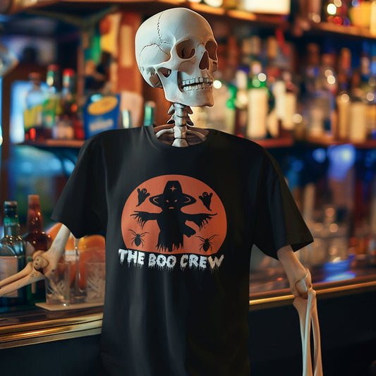 Boo Crew Halloween Unisex T-Shirt | Funny Spooky Graphic Tee for October & Costume Parties - f9artist