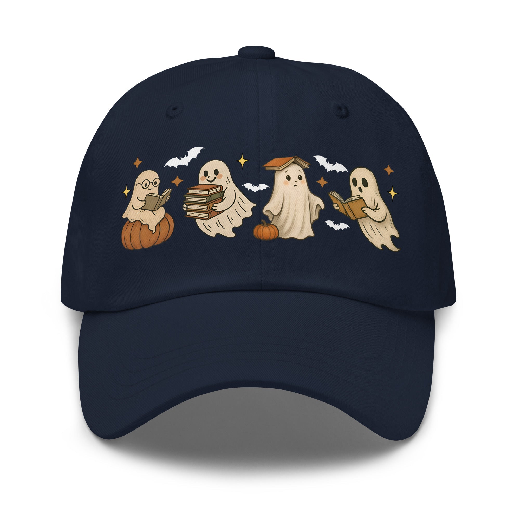 👻 Bookish Ghost Halloween Dad Hat 👻 - f9artist