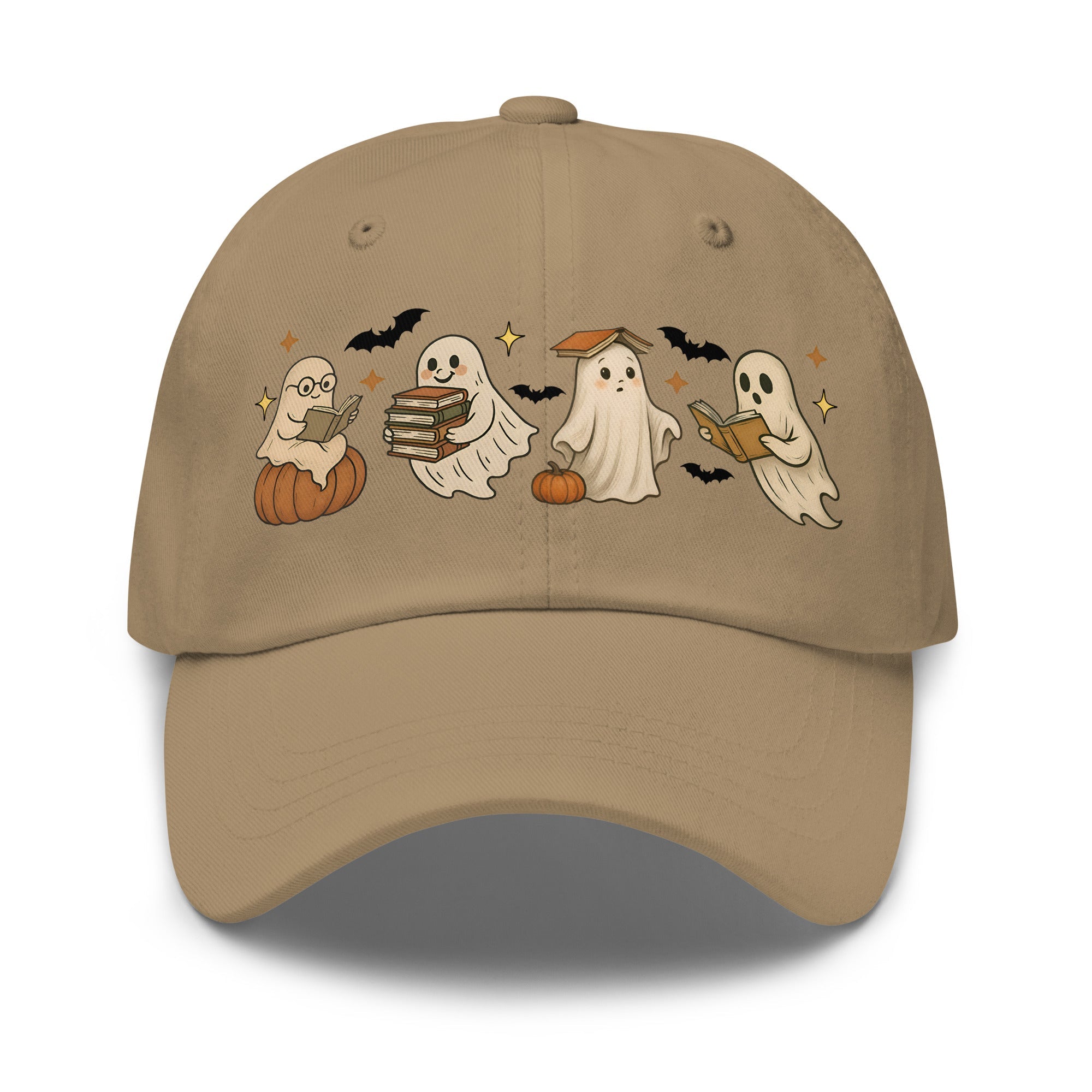 👻 Bookish Ghost Halloween Dad Hat 👻 - f9artist