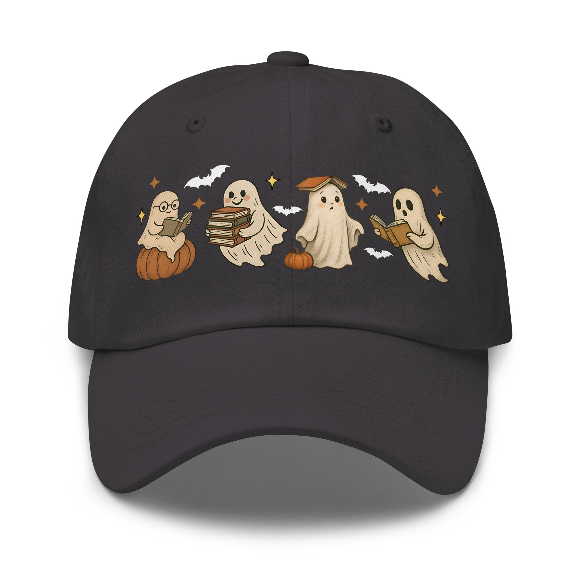 👻 Bookish Ghost Halloween Dad Hat 👻 - f9artist