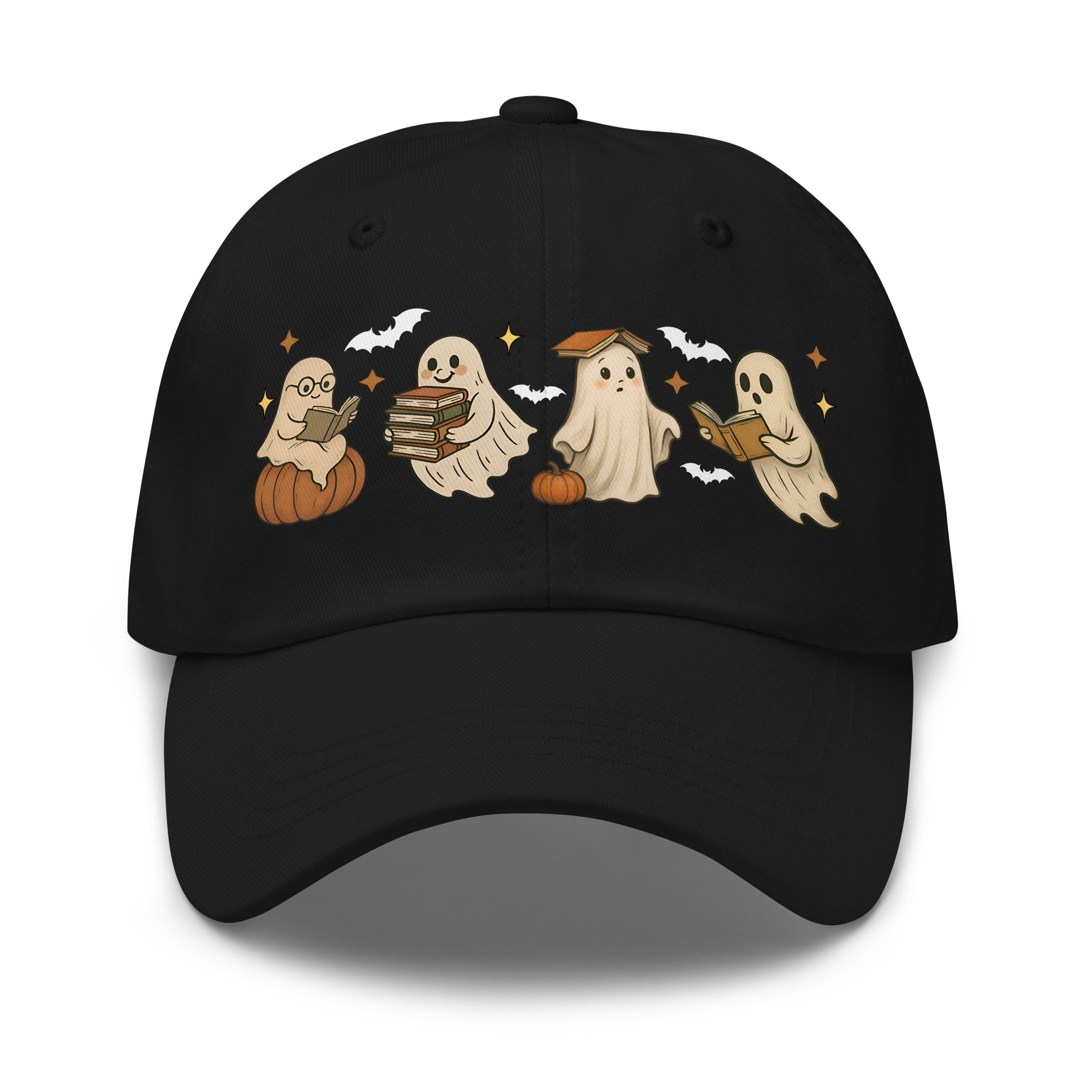 👻 Bookish Ghost Halloween Dad Hat 👻 - f9artist