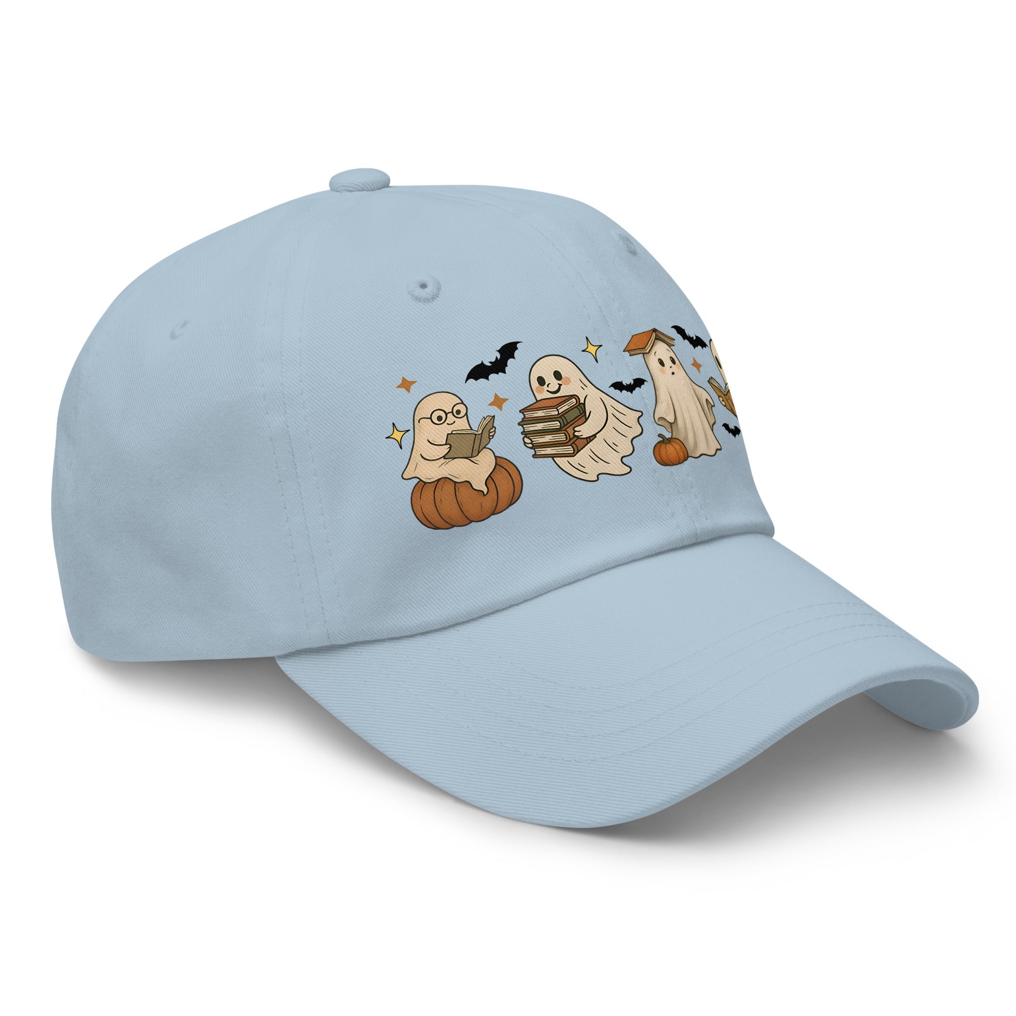 👻 Bookish Ghost Halloween Dad Hat 👻 - f9artist