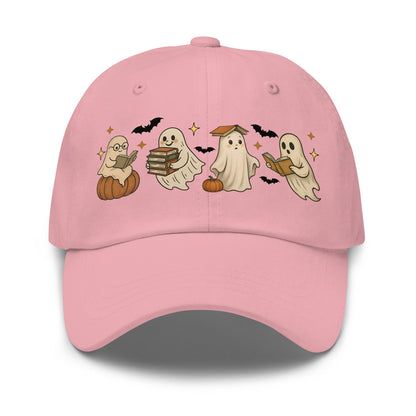 👻 Bookish Ghost Halloween Dad Hat 👻 - f9artist