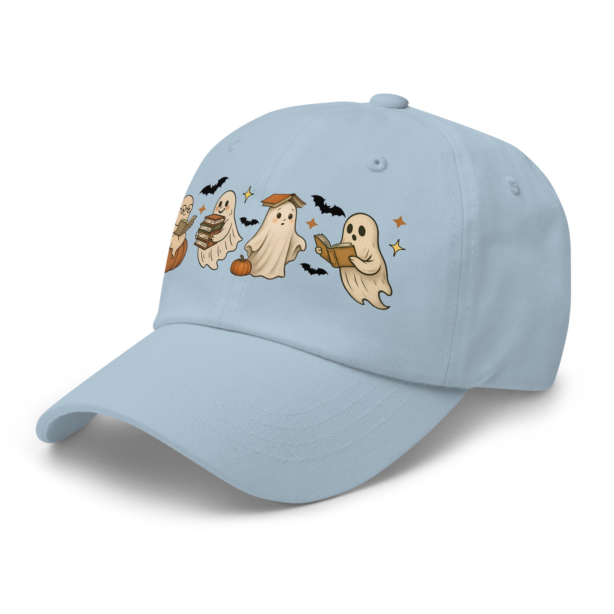 👻 Bookish Ghost Halloween Dad Hat 👻 - f9artist