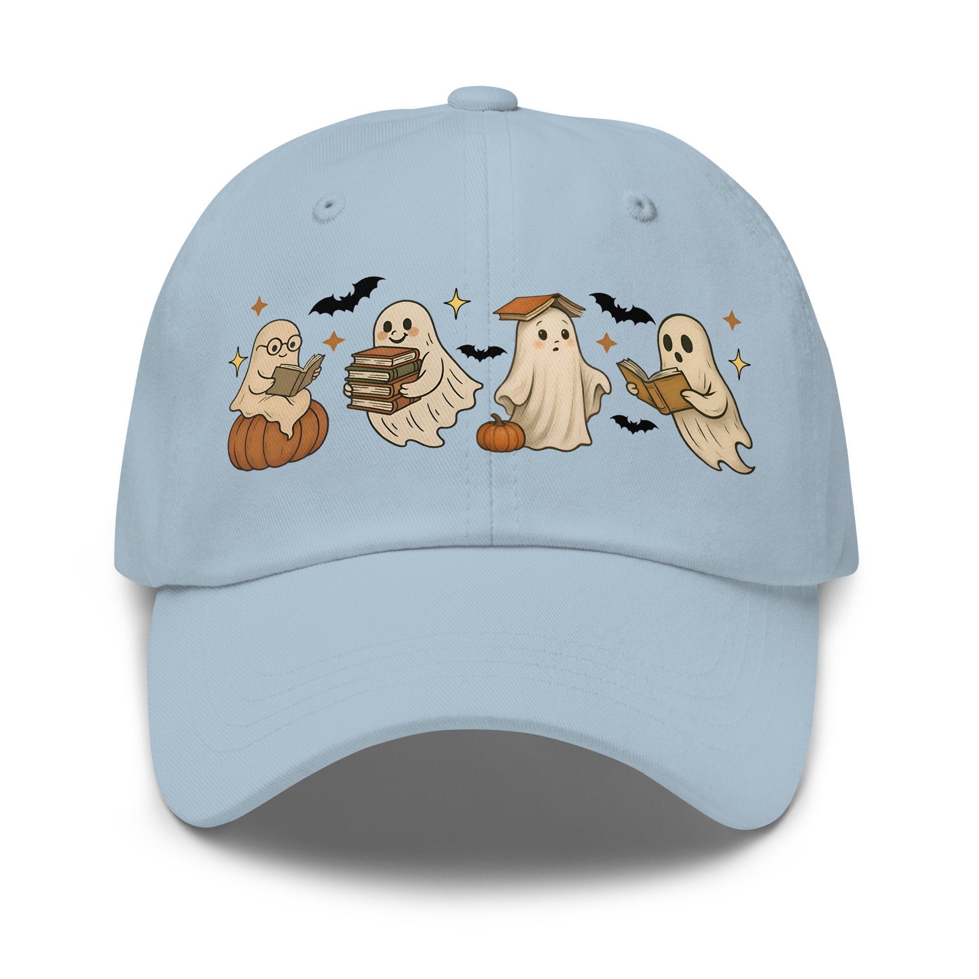 👻 Bookish Ghost Halloween Dad Hat 👻 - f9artist