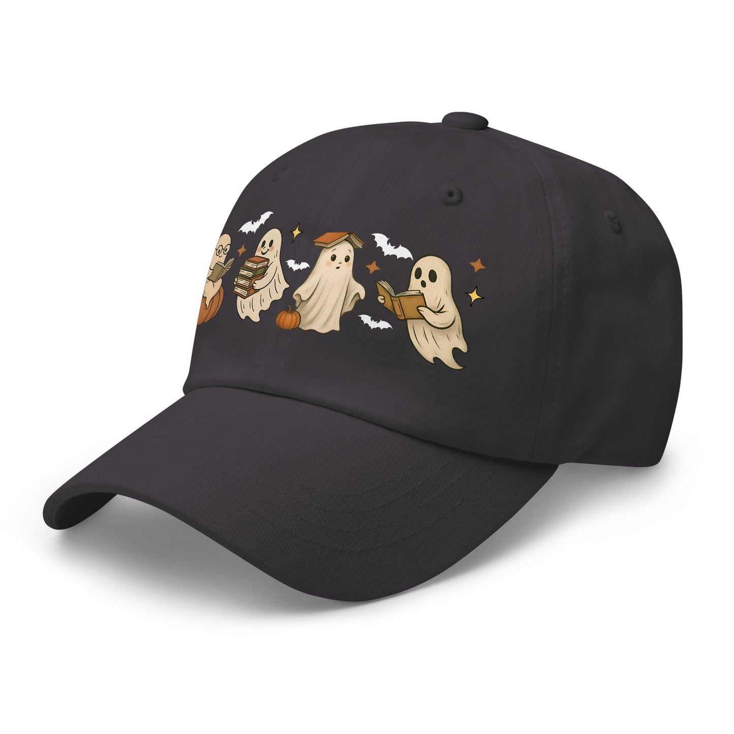 👻 Bookish Ghost Halloween Dad Hat 👻 - f9artist