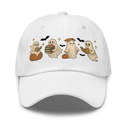 👻 Bookish Ghost Halloween Dad Hat 👻 - f9artist