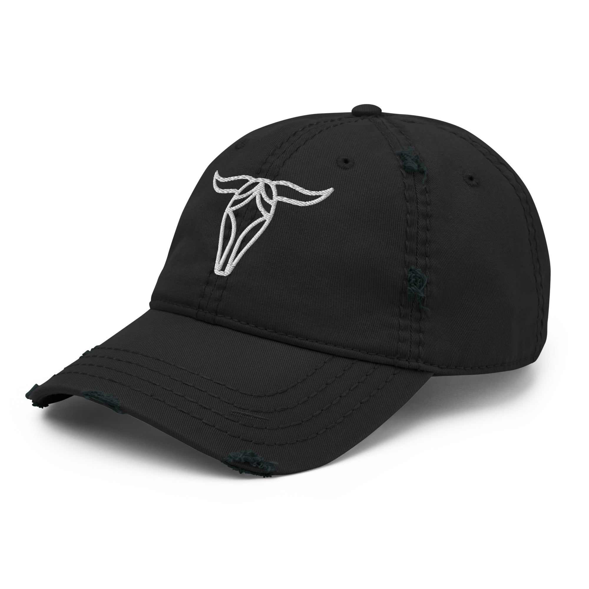 Bull Distressed Dad Hat - Cool & Casual Style