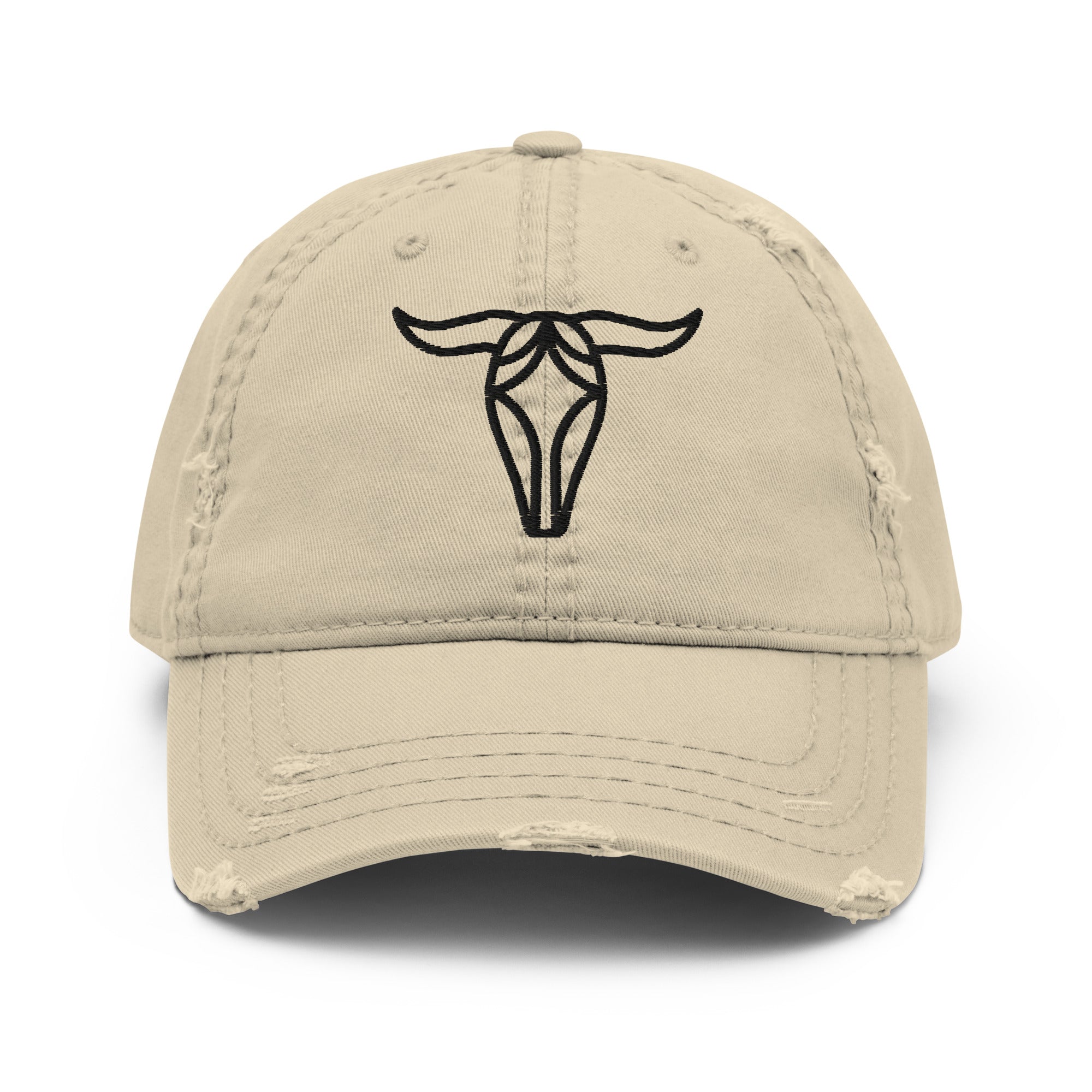 Bull Distressed Dad Hat - Cool & Casual Style