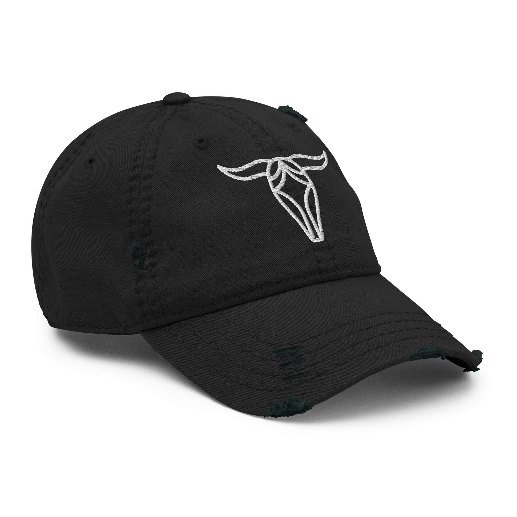 Bull Distressed Dad Hat - Cool & Casual Style