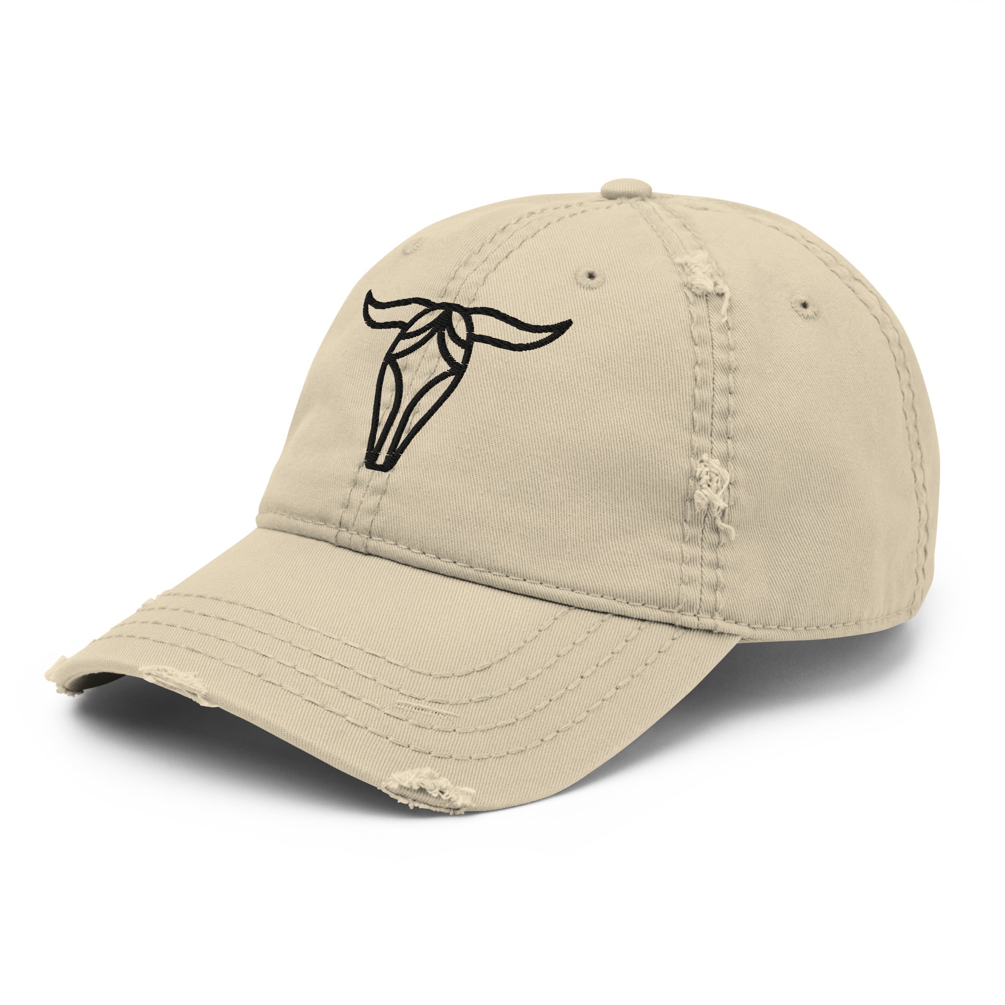 Bull Distressed Dad Hat - Cool & Casual Style