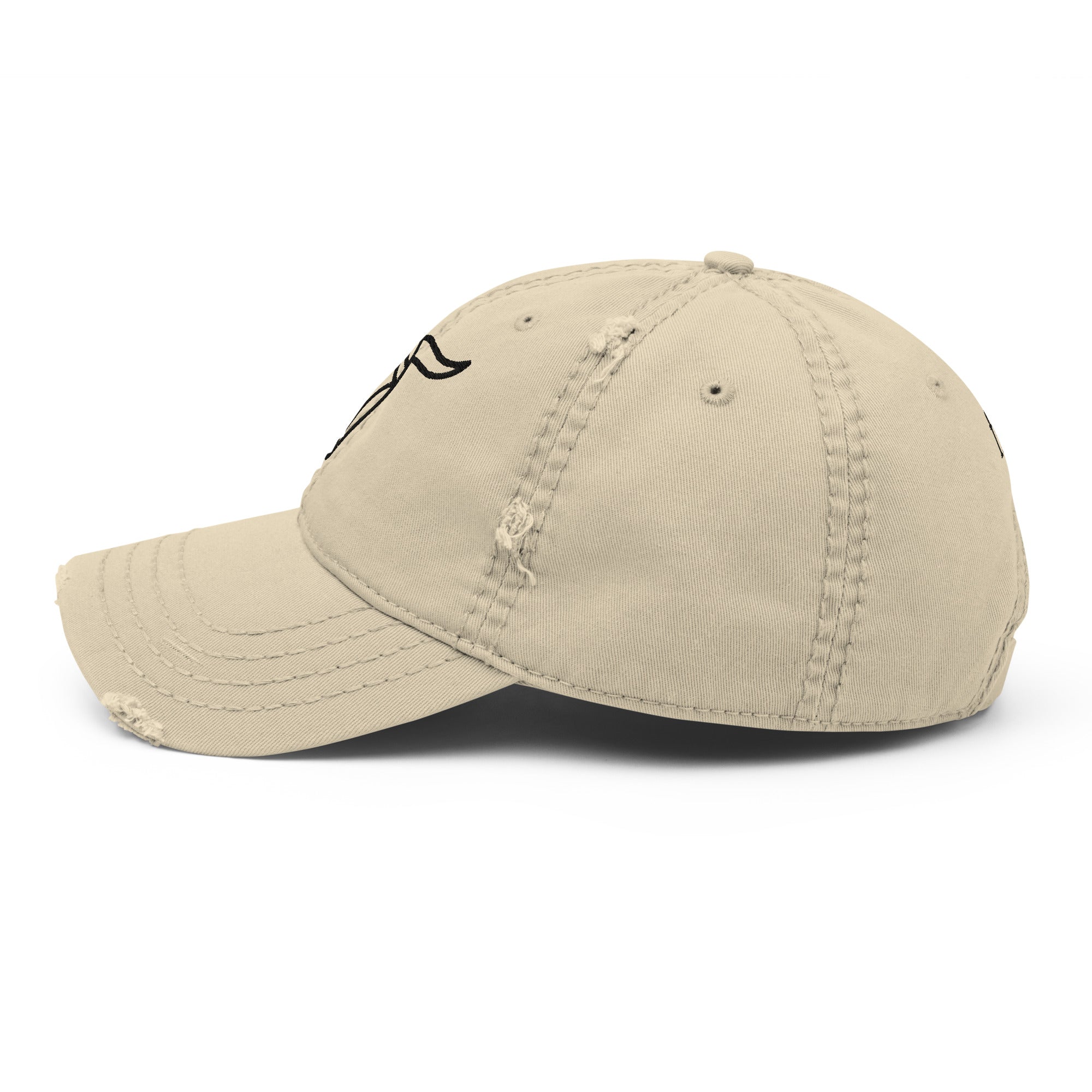 Bull Distressed Dad Hat - Cool & Casual Style