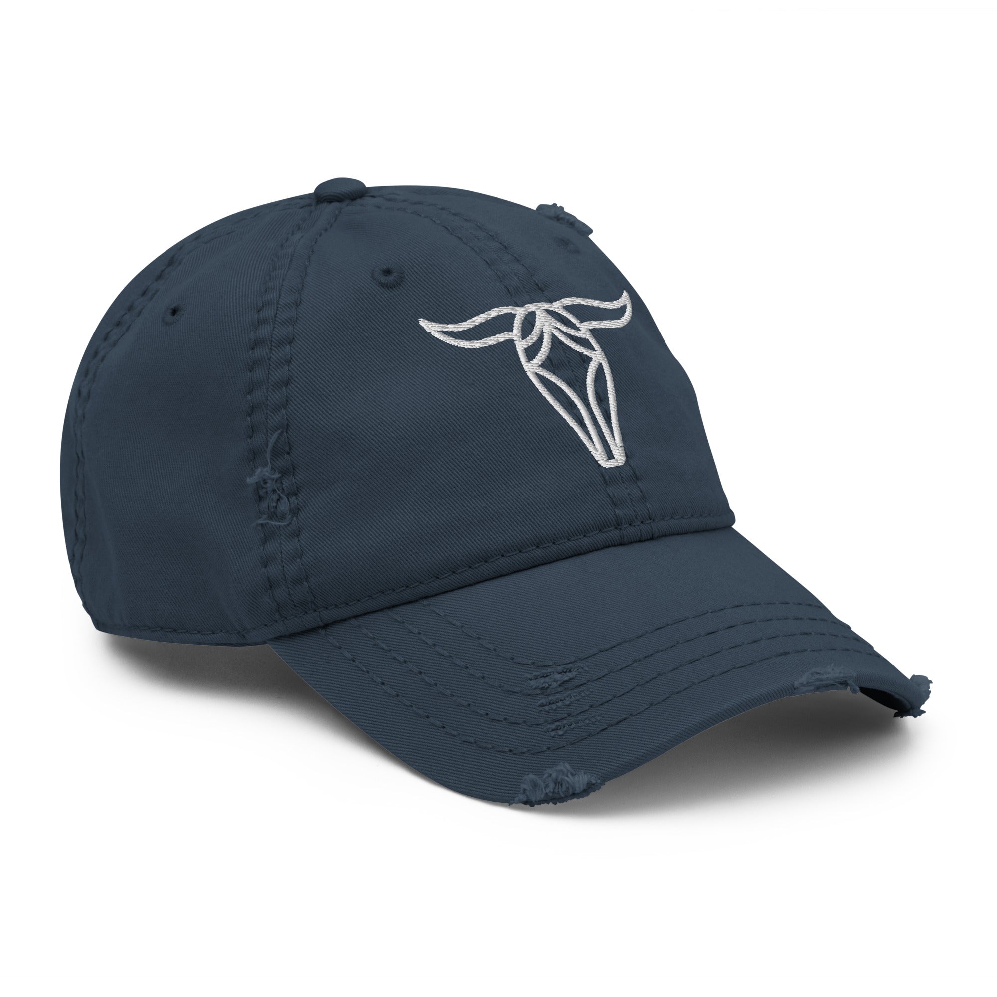 Bull Distressed Dad Hat - Cool & Casual Style