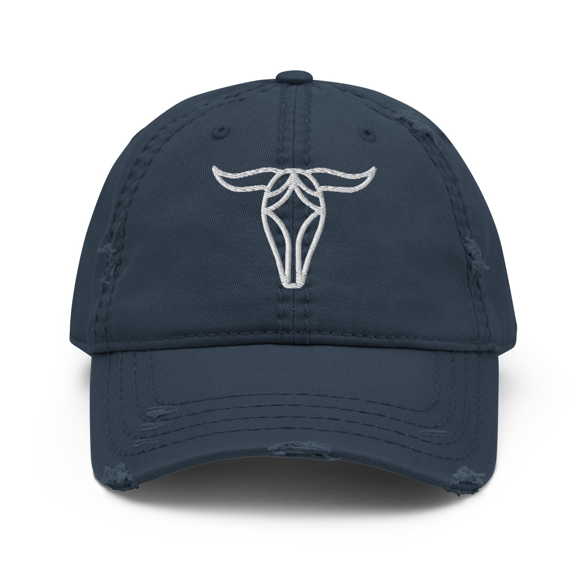 Bull Distressed Dad Hat - Cool & Casual Style