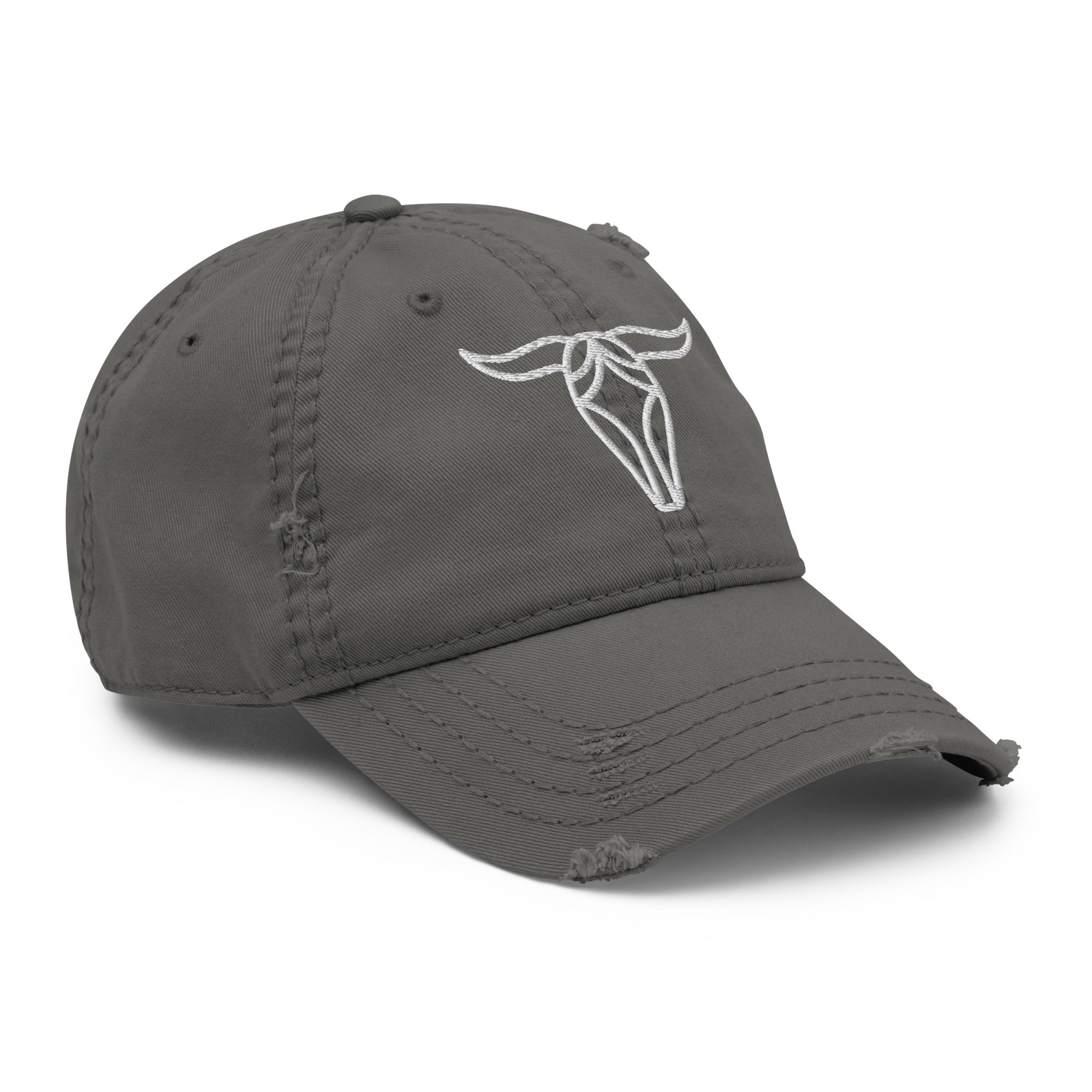 Bull Distressed Dad Hat - Cool & Casual Style