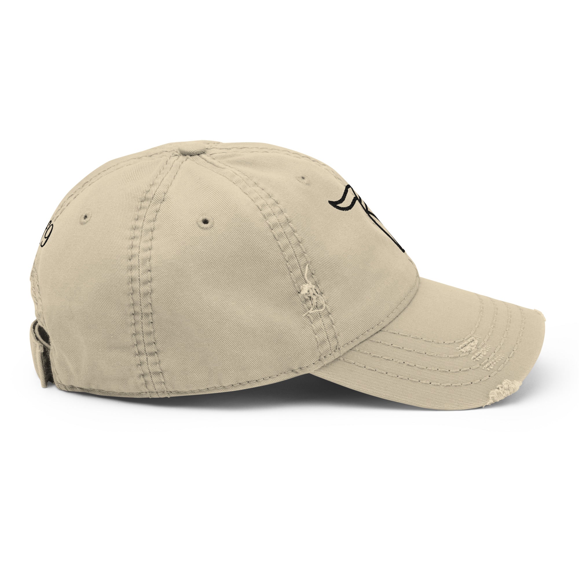 Bull Distressed Dad Hat - Cool & Casual Style