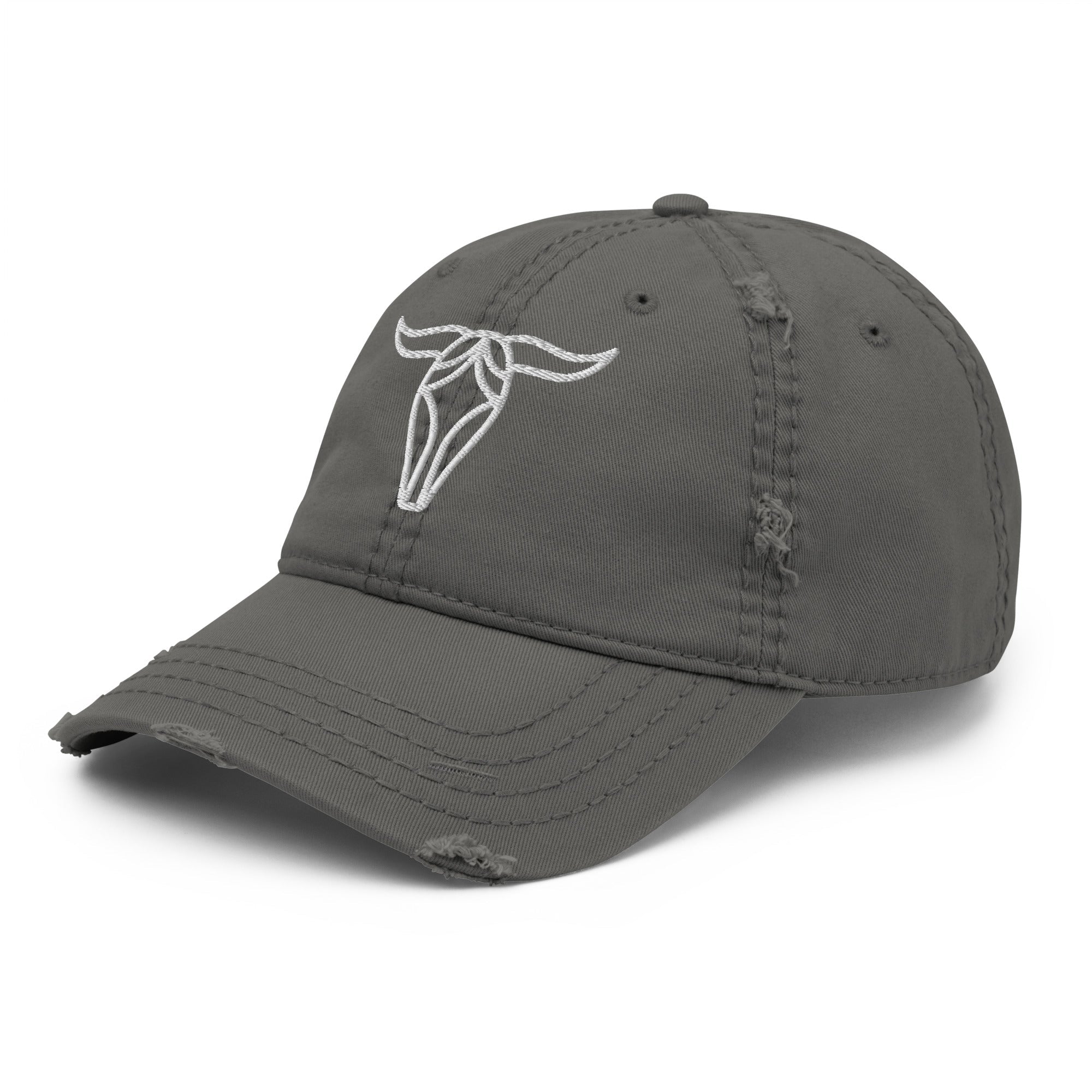 Bull Distressed Dad Hat - Cool & Casual Style