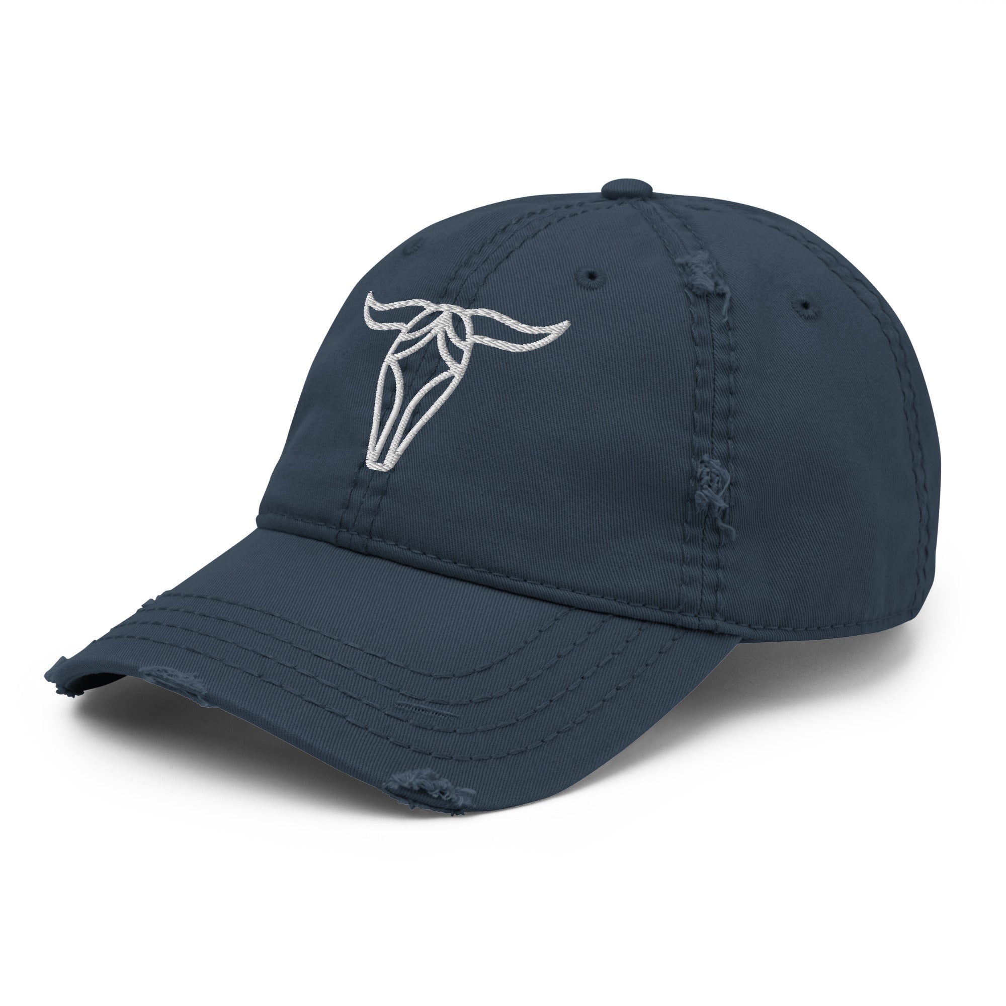 Bull Distressed Dad Hat - Cool & Casual Style