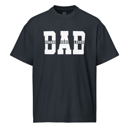 Dad Husband Hero Legend Men’s Box Tee - f9artist
